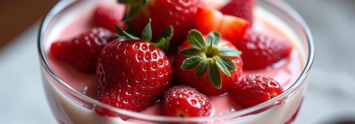 sundae aux fraises